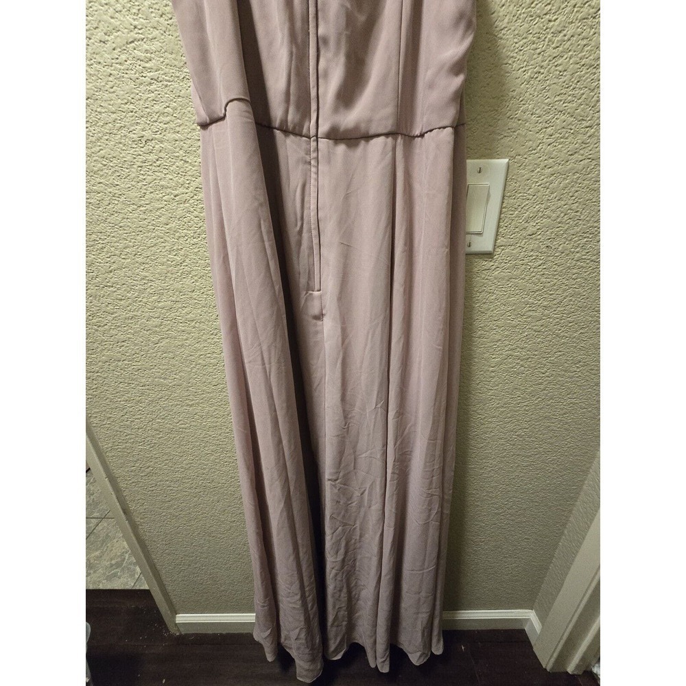 David's Bridal Celebrate DB Studio Chiffon Chianti Bridesmaids Dress SZ 14 - Picture 11 of 11